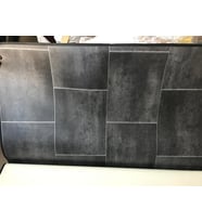 Desenli PVC Zemin Kaplama EN:100CM BOY:120CM ETRAFI DİKİLİ MUŞAMBA SİYAH DESEN (STD)