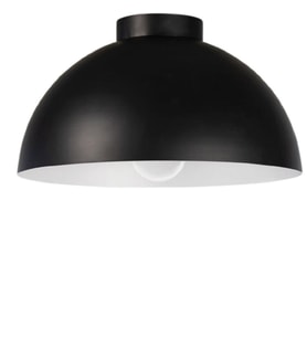 MYLİGHTS  40 CM PLOFONYER TAVAN AVİZE METAL AVİZE 40 CM  SİYAH İÇİ BEYAZ