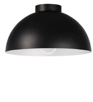 MYLİGHTS  40 CM PLOFONYER TAVAN AVİZE METAL AVİZE 40 CM  SİYAH İÇİ BEYAZ