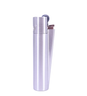 Clipper Özel Kutusunda Metal Çakmak - Mat Gümüş (Brushed Silver)