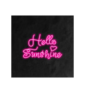 Hello Sunshine Yazılı Neon Tabela
