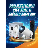 Projeksiyon Cihazı Video Oyun Konsolu 8 GB Hafıza LCD Ekran Kumandalı