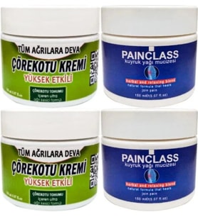 Süper Çörek Otu Orta Boy 2x 100 ml + Painclass 2x 150 ml Kuyruk Yağı