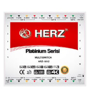 10X12 UYDU SANTRALİ HERZ PLATİNUM MULTISWITCH (Kırmızı)