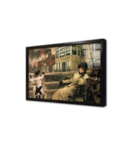 Realizm Çerçeveli Cam Tablo