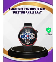 Dokunmatik Akıllı Saat Kablosuz Şarj Amoled Ekran