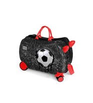 CORAL HIGH  16369 SİYAH FUTBOL DESENLİ  OTUR-ÇEK ÇOCUK VALİZİ