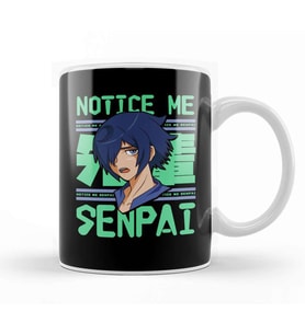 Notice Me Senpai Anime Japanese Cute Manga Kawaii Kupa Bardak Porselen