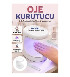 Mini UV LED Oje Kurutucu 16W Taşınabilir Kalıcı Oje Kurutma Lambası
