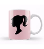 Barbie Head Logo Kupa Bardak Porselen