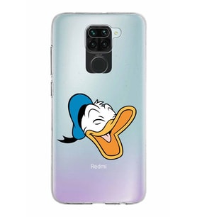 Xiaomi Redmi Note 9 Uyumlu Kapak Donald Duck Tasarımlı Şeffaf Silikon Kılıf