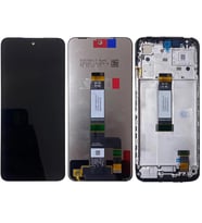 Xiaomi Redmi 12 İle Uyumlu Ekran Dokunmatik Revize Orj Çıtalı (Siyah)