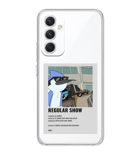 Samsung Galaxy A34 Uyumlu Regular Show Mordecai ve Rigby Desenli Şeffaf Telefon Kılıfı