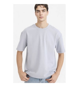 Defacto Oversize Gri Erkek T-Shirt X3926AZ/GR297