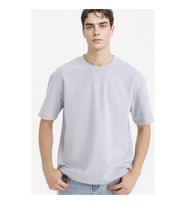 Defacto Oversize Gri Erkek T-Shirt X3926AZ/GR297
