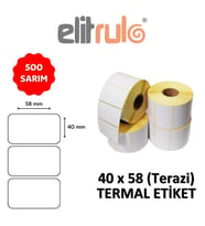 Elitrulo Terazi Etiketi 40x58 Termal - 500 Adet