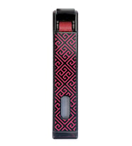 Parmida Tek Torch Pürmüz Gunmetal-Kırmızı Desenli Metal Puro Çakmağı - TR9222