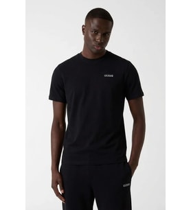 Guess Marzio Bisiklet Yaka Kısa Kollu Erkek Siyah T-shirt Z6RI17I3Z14-JBLK