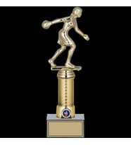 ODAK KUPA - Figürlü Kupalar - Bowling Kadın Figürlü Kupalar FG-008 C - 28 cm