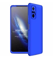 Microsonic Xiaomi Redmi Note 10 Pro Max Kılıf Double Dip 360 Protective Mavi