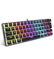 Valkyrie Valkyrie Blue Switch Mekanik Oyuncu Klavye - 61Key Full RGB Pudding Keycap Mavi Tuş HXSJ L700