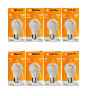 Osaka 10W (75W) 3000K (Günışığı) E27 Duylu Dim Edilebilir Led Ampul (8 Adet)