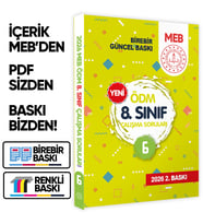 2026 LGS MEB Çalışma Soruları Ölçme Değerlendirme Merkezi ÖDM 8.Sınıf Çalışma Kitabı 6 BASKI ÜCRETİ
