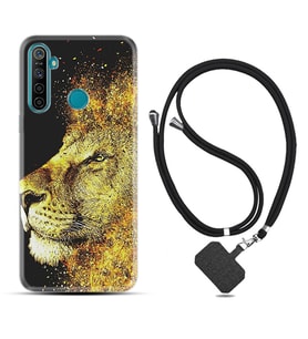 Realme 5i 5 Pro 6i 7 Pro 8 Kılıf Boyun Askılı Silikon Leon 1323