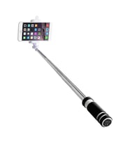 Selfie Çubuğu Düğme Kablolu Pamuk Malzeme Kolu Monopod Cep Telefonu Için Evrensel (Turuncu)