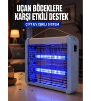 Çift UV Işıklı Elektrikli Sinek Öldürücü 12W Asılabilir Uçan Böcek Lambası