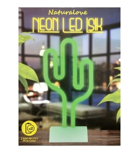 Naturalove Neon Kaktüs Led Işık