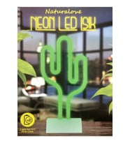 Naturalove Neon Kaktüs Led Işık (Yeşil)