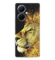 Vivo V29 Lite Kılıf Resimli Desenli Baskılı Silikon Leon 1323