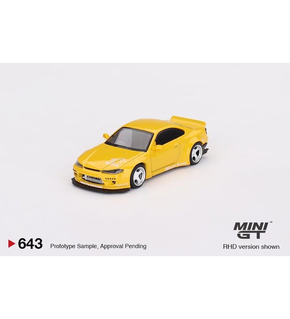 Mini GT Nissan Silvia (S15) Rocket Bunny Bronze Yellow 643