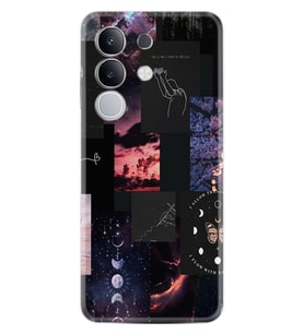 Vivo Y29 Kılıf Boutique Baskılı Resimli Ay Pattern Pcode -030