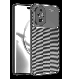 Honor 200 Uyumlu Kılıf Auto Focus Karbon Kapak - Gri