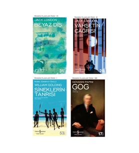 Beyaz Diş + Vahşetin Çağrısı + Sineklerin Tanrısı + Gog- 4 Kitap Set - Iş Bankası Özel Set Beyaz Diş