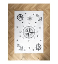 MEKTA HOME BEBEK VE ÇOCUK ODASI Pusula Desenli Halı