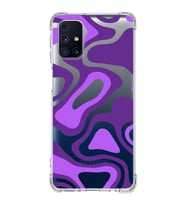 Samsung Galaxy M31s  Köşe Korumalı Antişok Kapak Renkli Desen Tasarımlı Şeffaf Silikon Kılıf