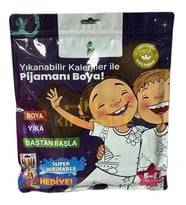 Kalem Hediyeli Boyanabilir Pijama 5-6 Yaş
