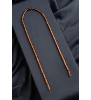 Hematit Doğal Taş Parlak Kahverengi Silindir Kesim 4x13mm Dizi [AA]