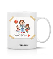 Babalara Özel Dünyanın En iyi Babası Yazılı Hediye Çay Kahve Kupa Bardak-baba8