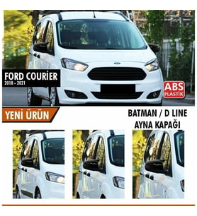 Ford Courier Batman Yarasa Ayna Kapağı Piano Black 2018-2021