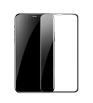 Apple iPhone 11 Uyumlu Zore Kenarları Kırılmaya Dayanıklı Cam Ekran Koruyucu (Siyah)