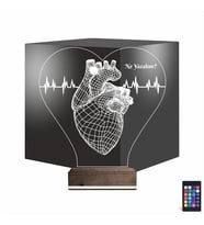 Luvivia Kalp Doktoru Cerrah Kişiye Özel 3D Lamba - Masa Gece Lambası