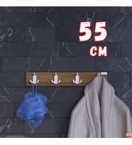 Modilayn ARI Serisi 12 Kancalı 4'lü Set 51,4x9,6cm Banyo Askısı Ekstra Düzen ve Yer Tasarrufu