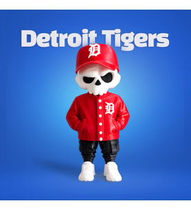 Kuru Kafa Old School Detroit Tigers Kombin Kırmızı  Özel Seri Koleksiyon Ürünü Oyuncak Figür