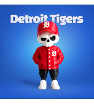 Kuru Kafa Old School Detroit Tigers Kombin Kırmızı  Özel Seri Koleksiyon Ürünü Oyuncak Figür