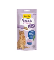 Gimcat Snack Cream Duo Ton Balıklı & Kedi Otlu Kedi Ödülü 6 X 15 Gr