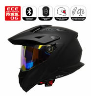 FR805 Raven Cross Motosiklet Kaskı Güneş Vizörlü Enduro Full Face Kask